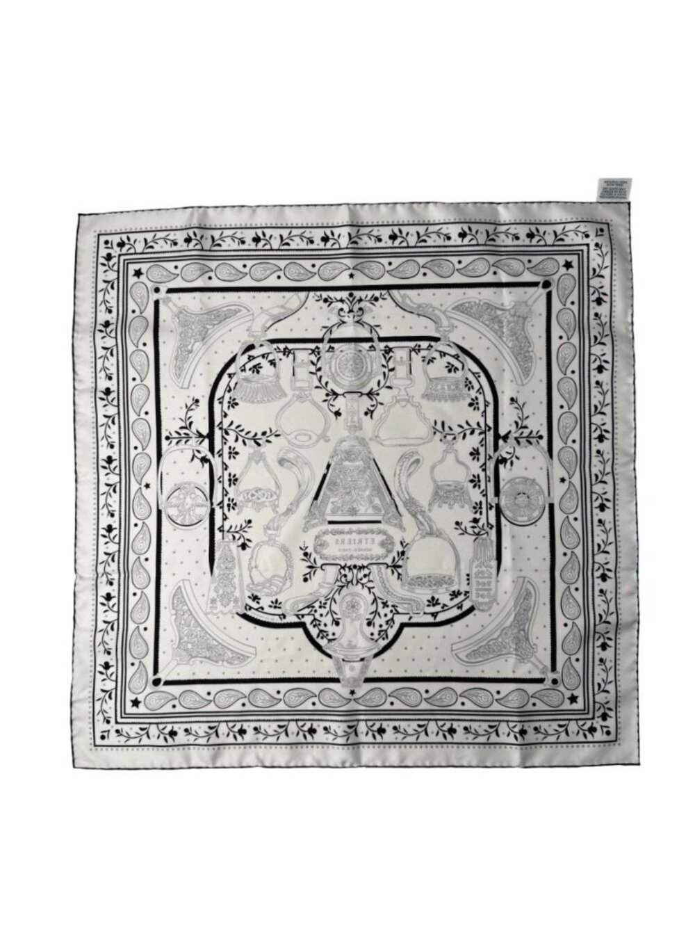 Hermes Carre 55 Armor Etriers Bandana Scarf - Picture 2 of 7
